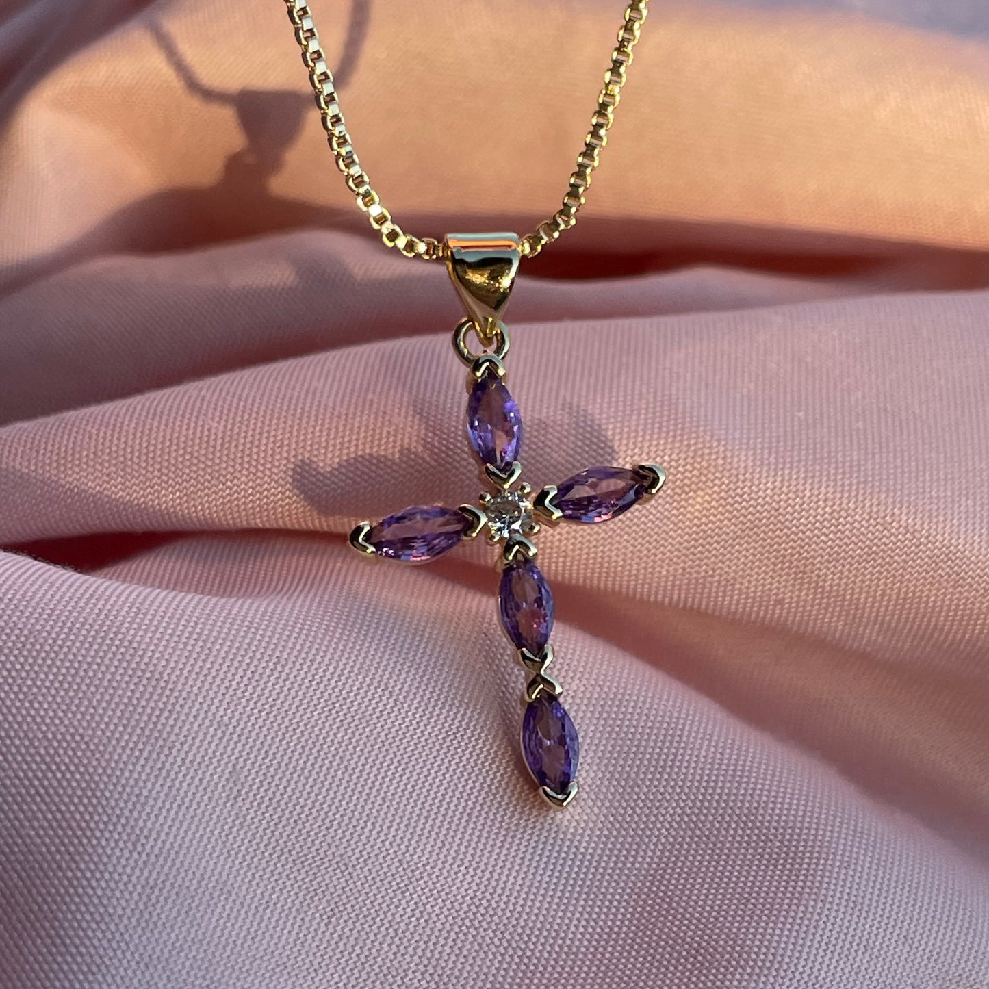 Rapunzel cross necklace