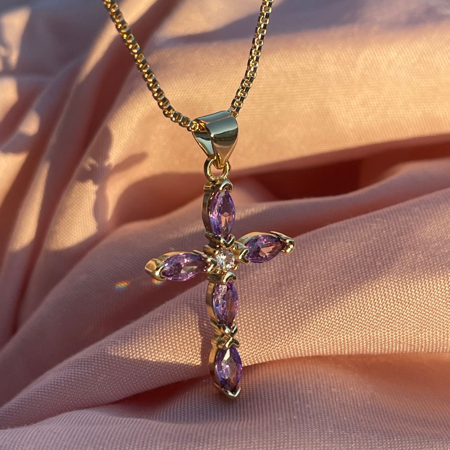 Rapunzel cross necklace