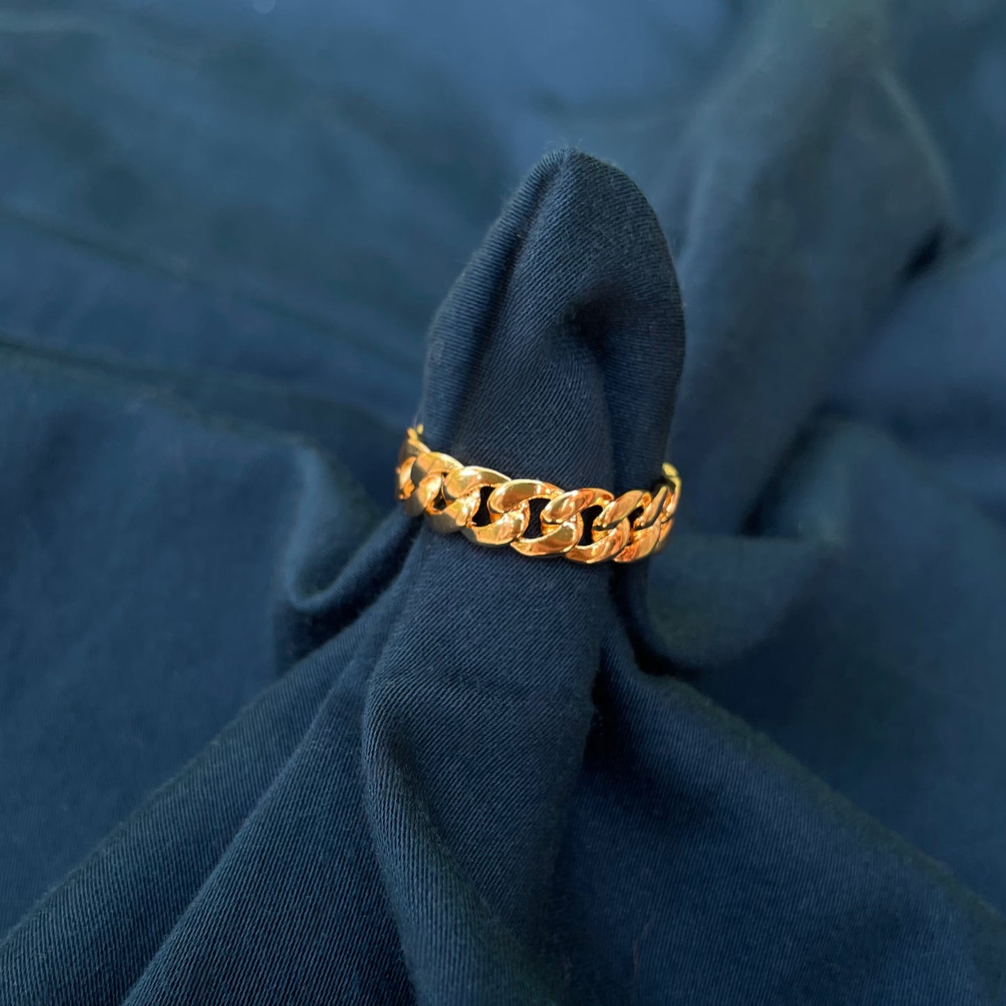 Cuban link ring